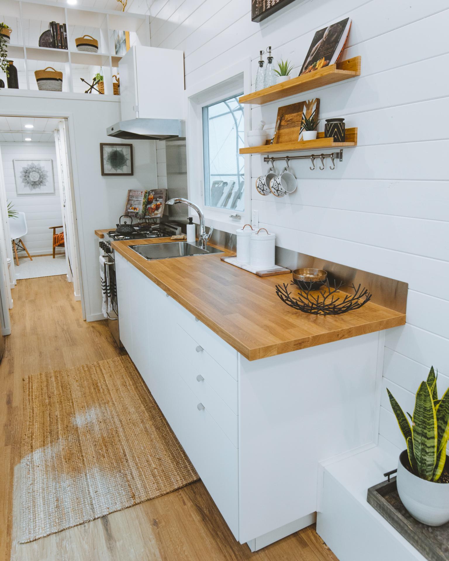 Wood Kitchen Counter - Simply Heaven Flex by Sunshine Tiny Homes