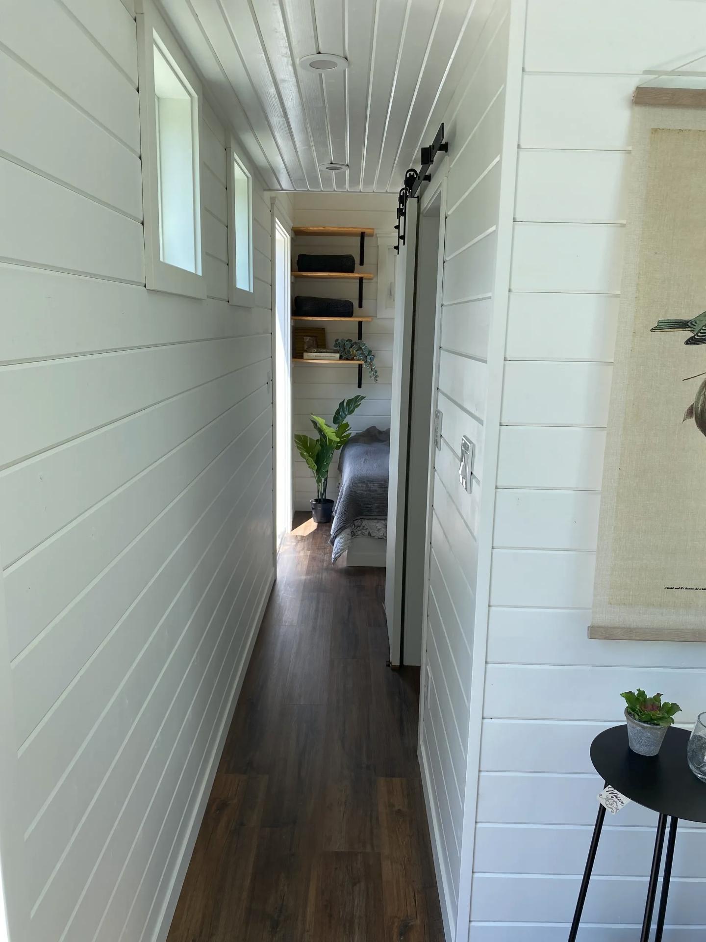 Hallway from Living Room to Bedroom - Atlas by Canadian Tiny Homes