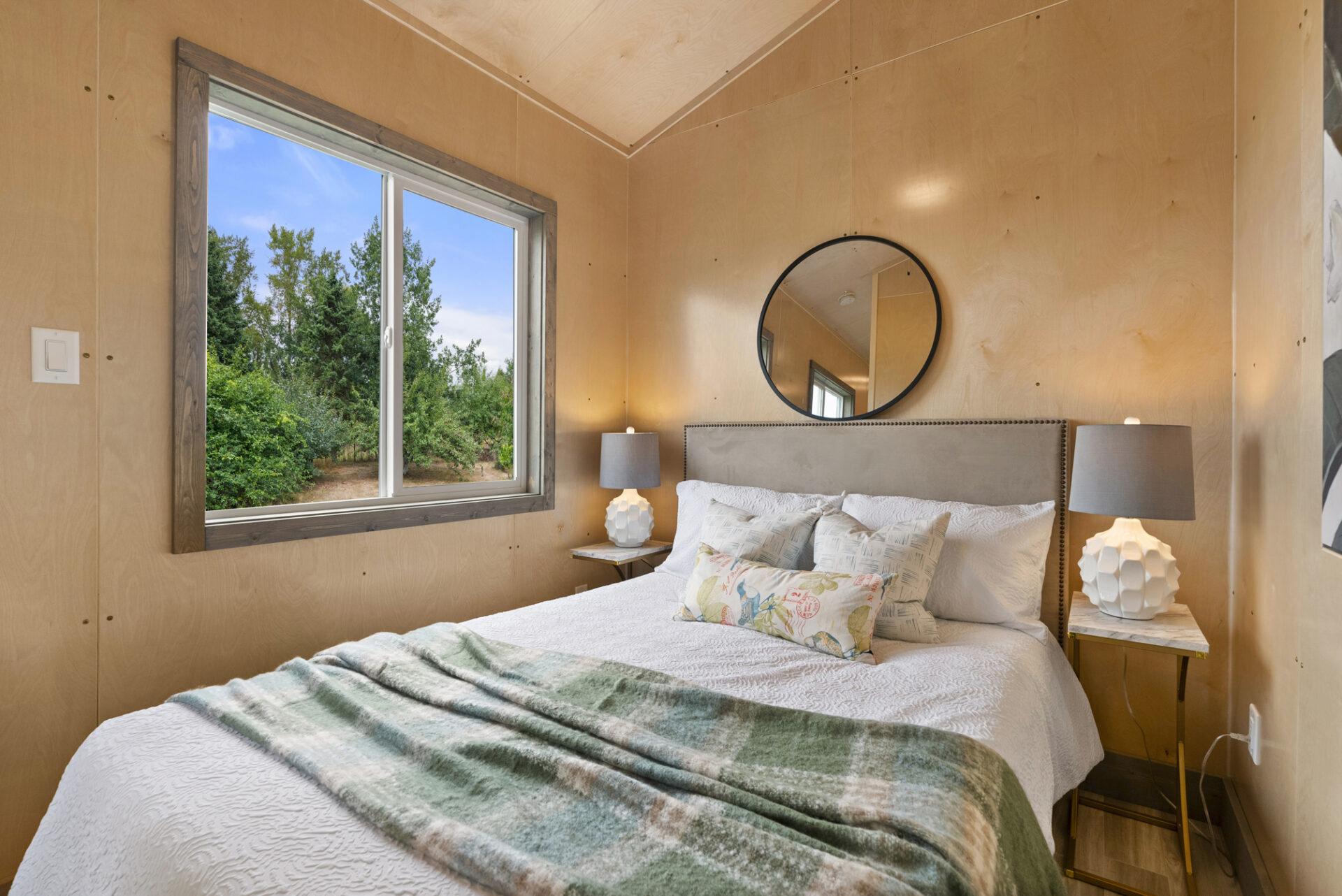 Window in Master Bedroom - Denman by Rover Tiny Homes