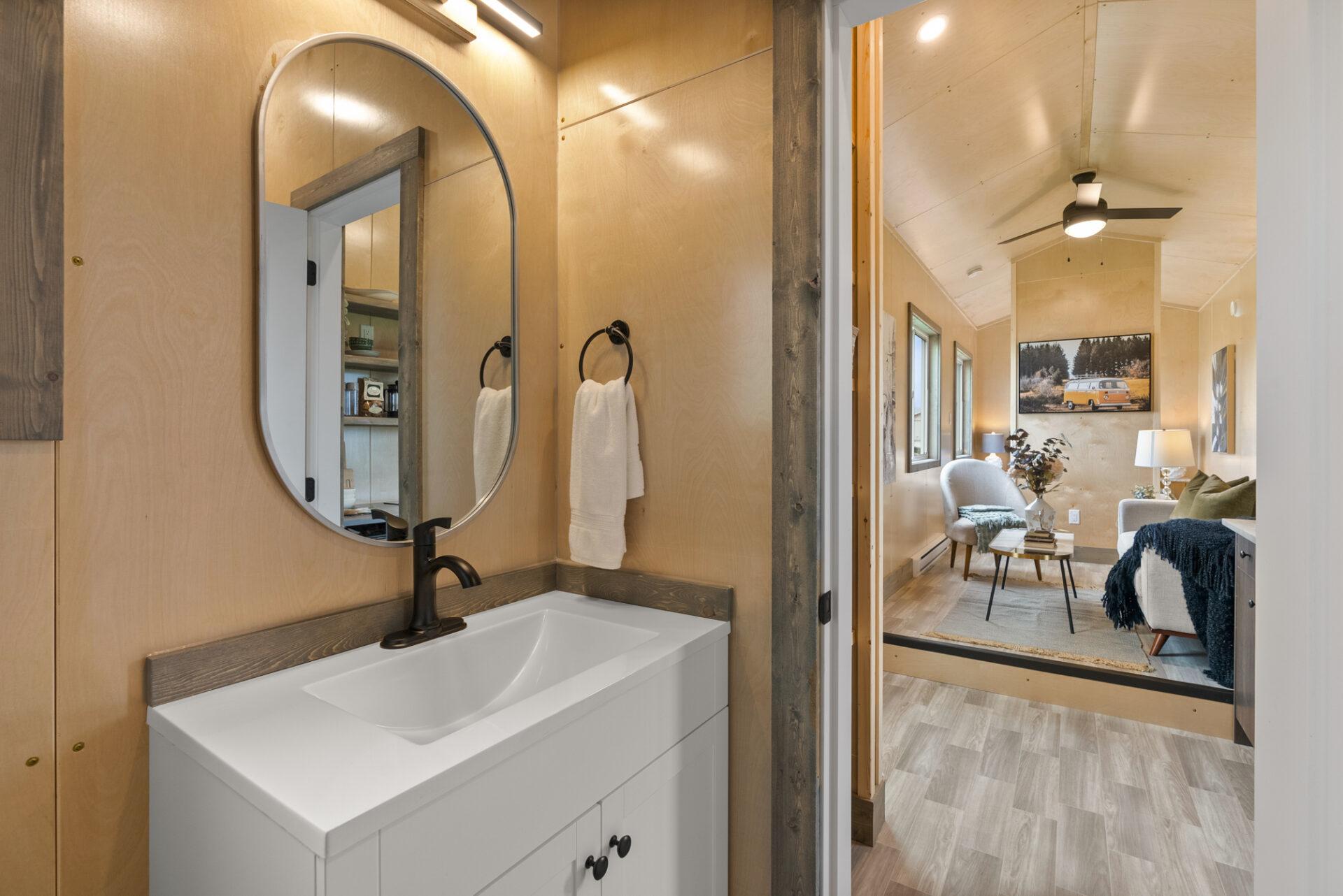 Modern Rectangular Bathroom Sink - Denman by Rover Tiny Homes