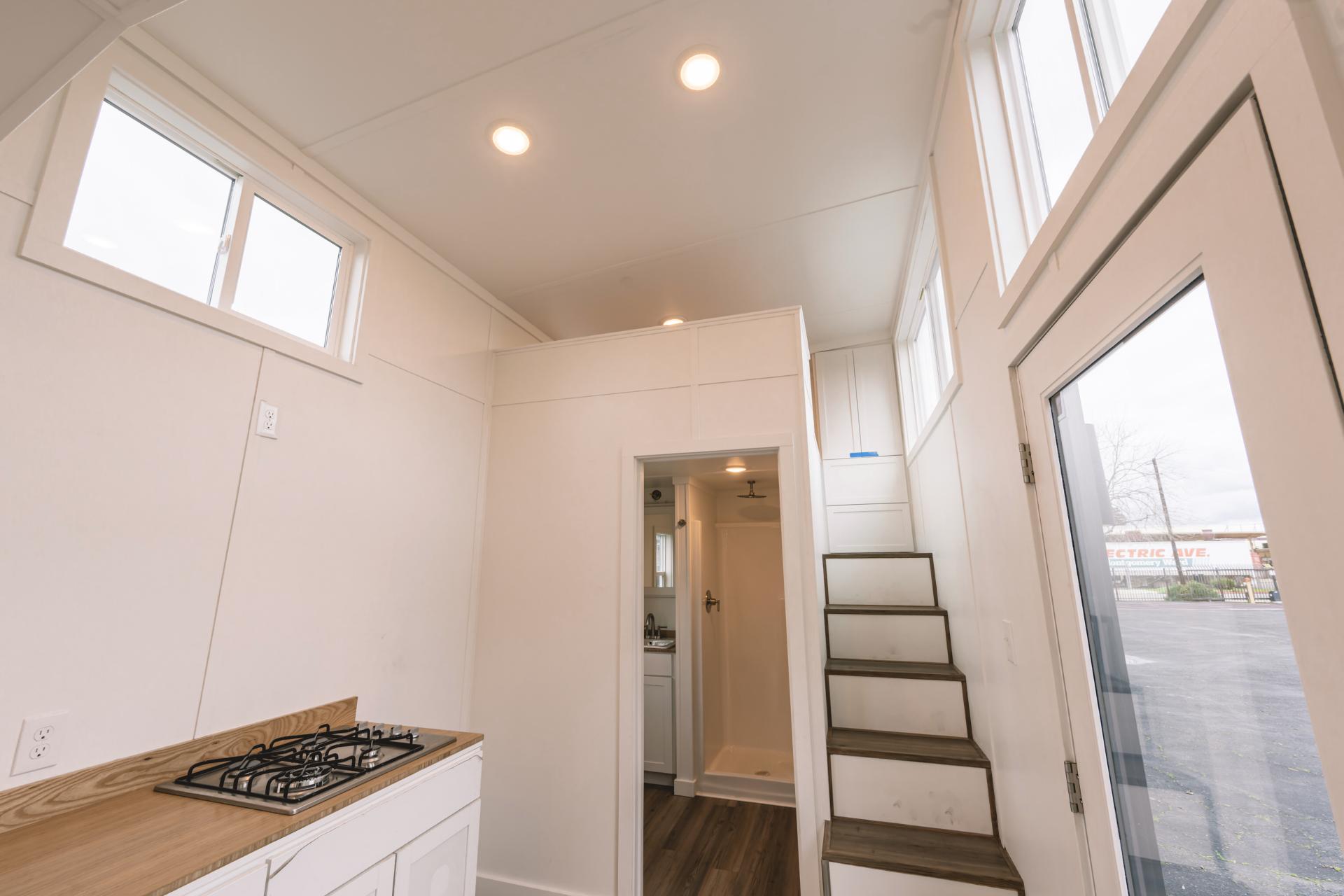 Front Door and Entry to Bathroom - Gallery 30 by California Tiny House
