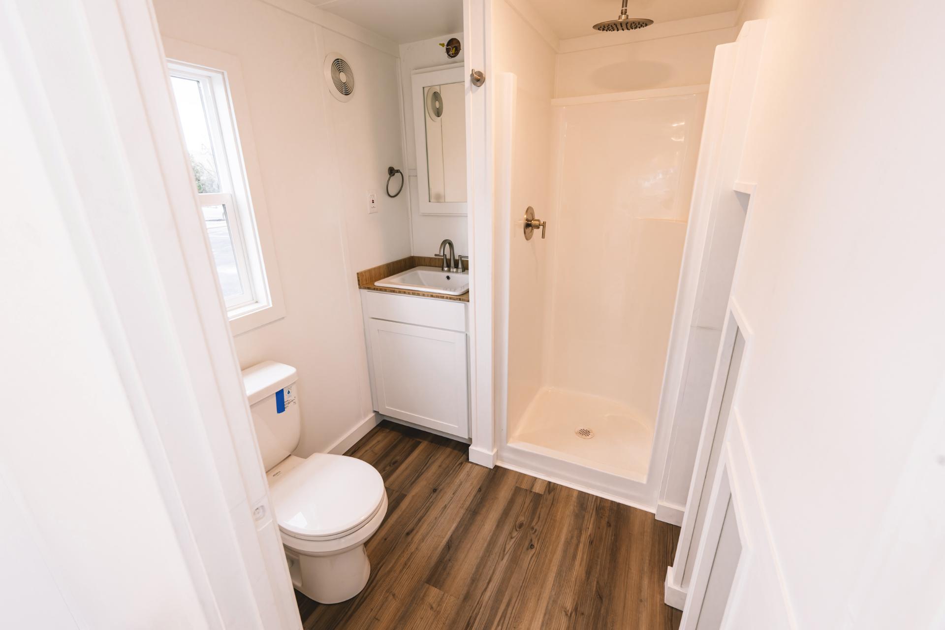 Full Bathroom with Walk-In Shower - Gallery 30 by California Tiny House