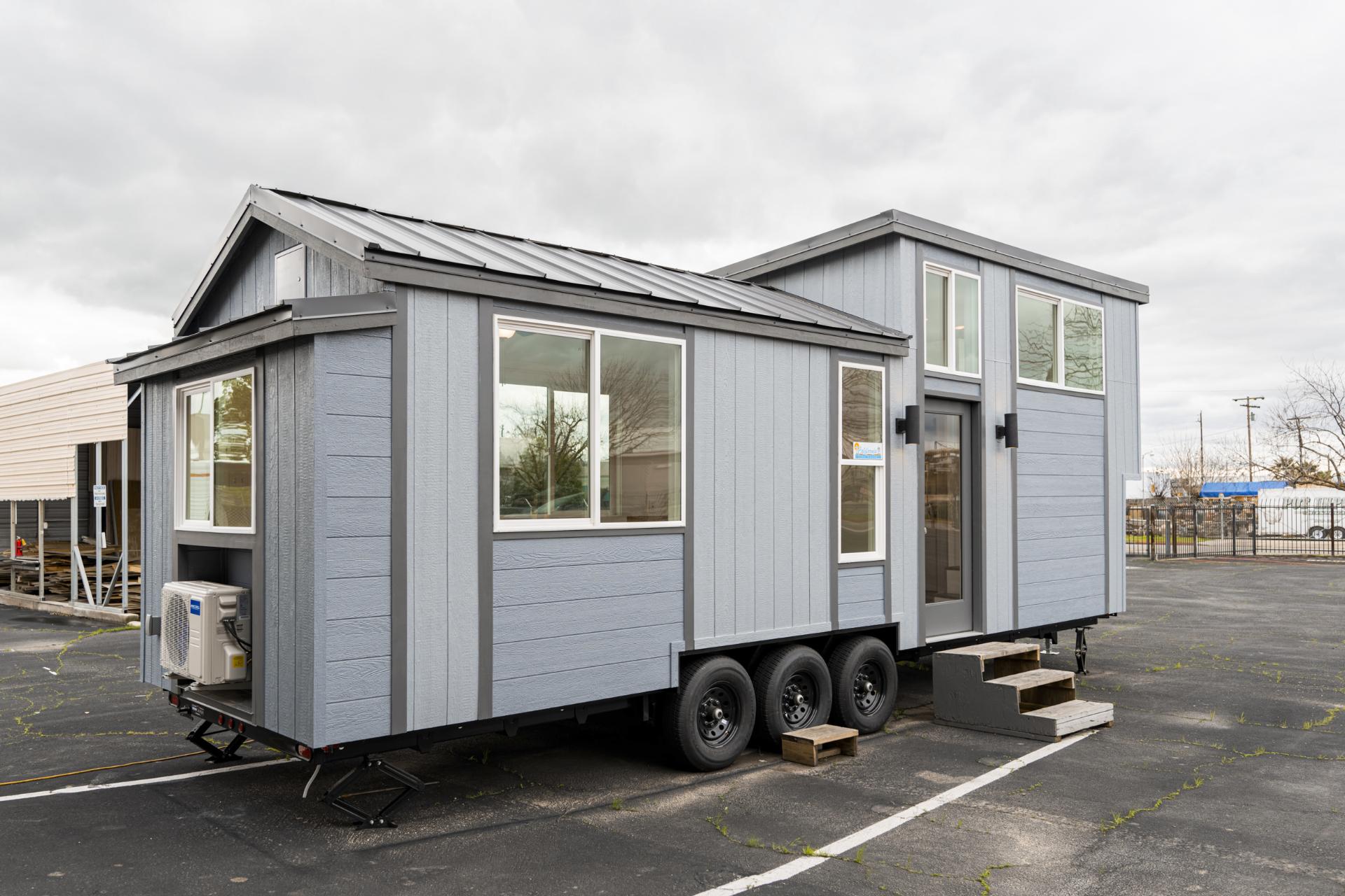 Two Tone Gray Exterior - Gallery 30 by California Tiny House