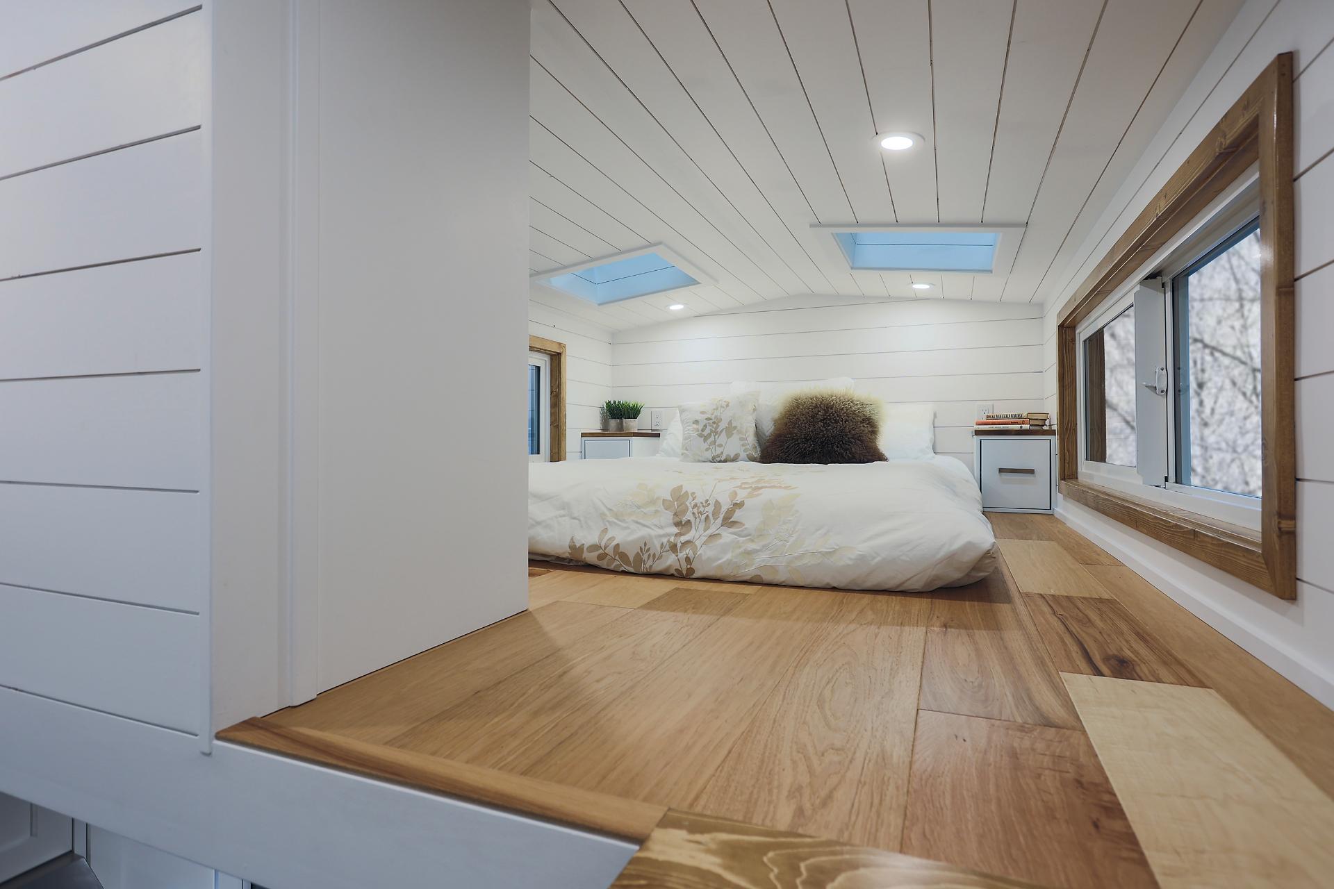 Loft with Two Skylights - Columbia by Tree Hugger Tiny Homes