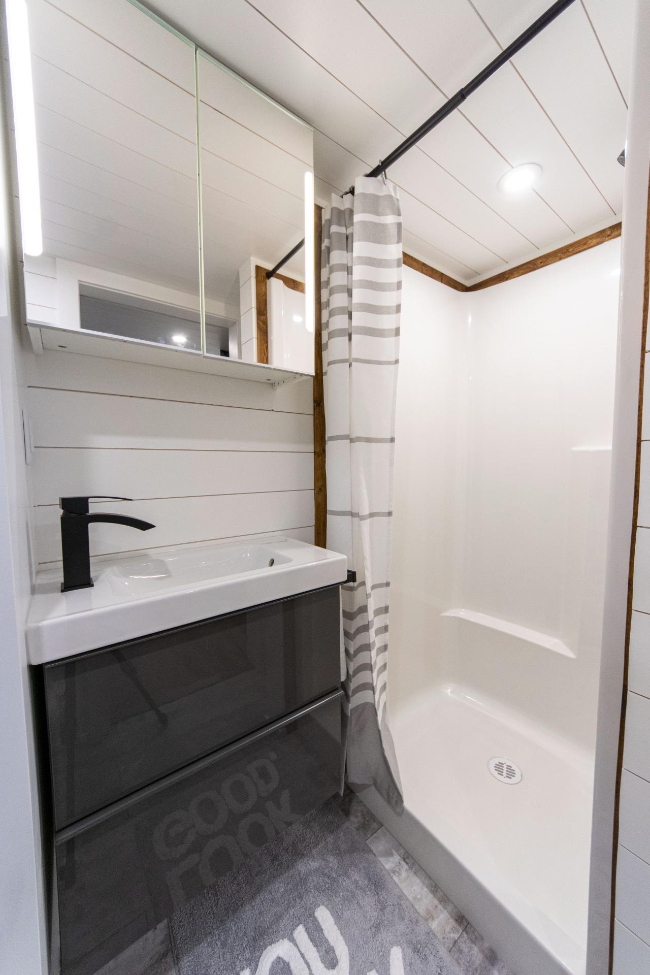 Sink and Shower - Columbia by Tree Hugger Tiny Homes