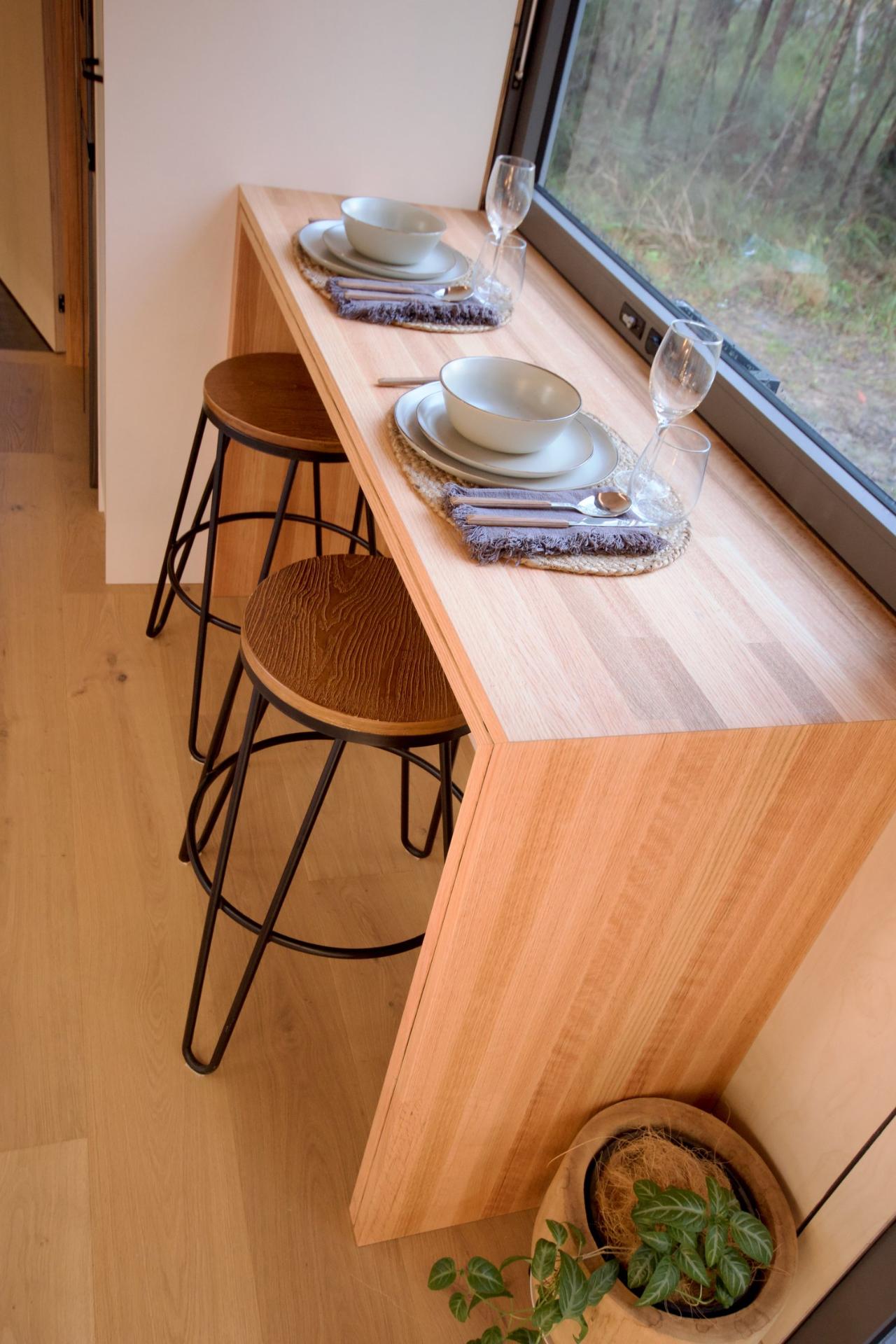 Oak Dining Table - GrandHaus by Häuslein Tiny House Co