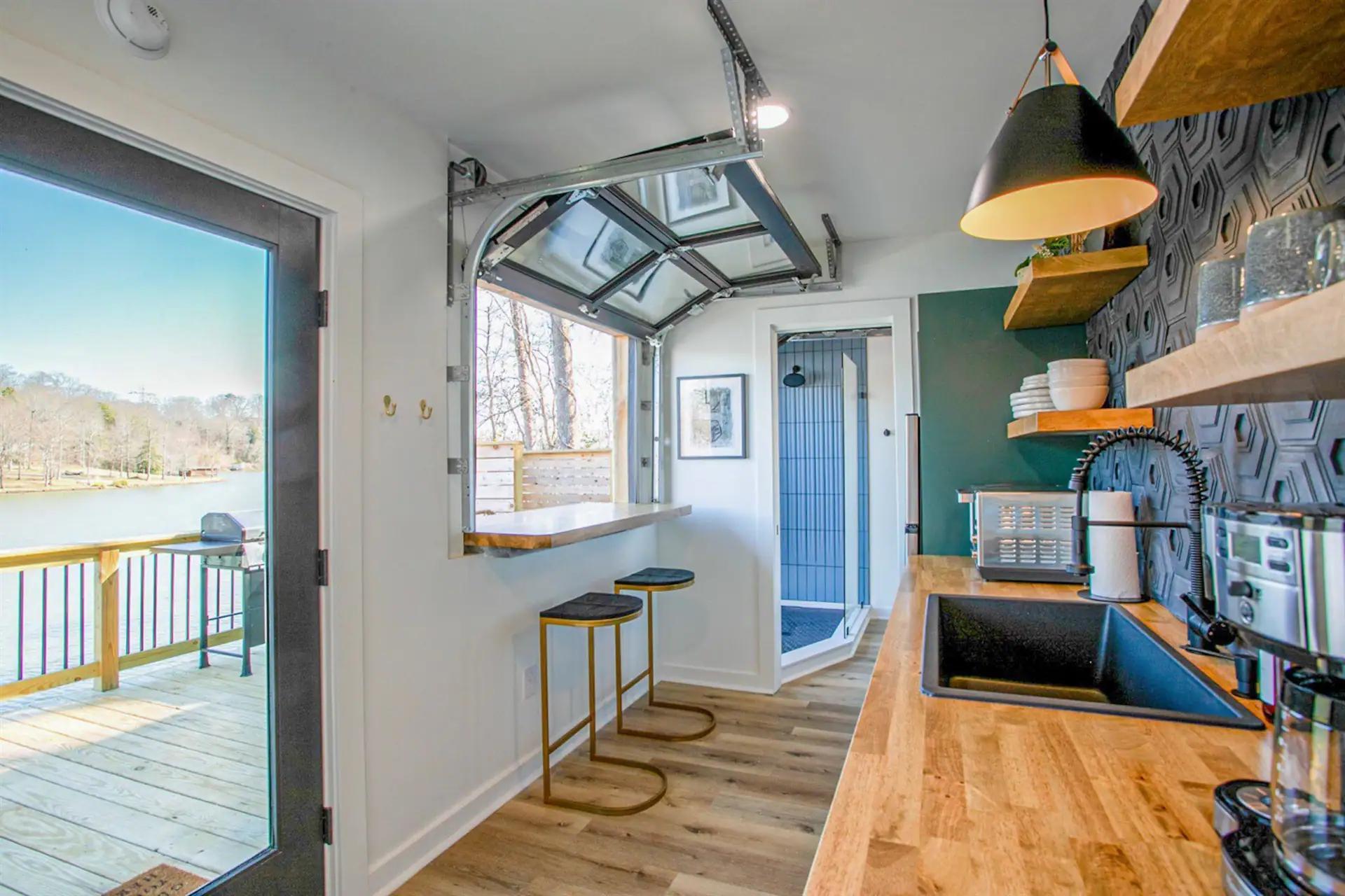 Entryway with Full Light Front Door - The Hive at Addison Farms