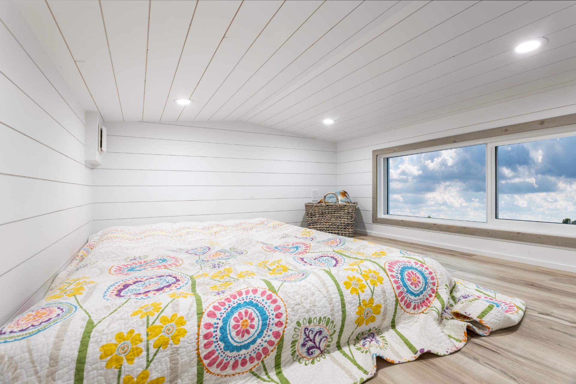 Window in Bedroom Loft - Cascade by Tree Hugger Tiny Homes