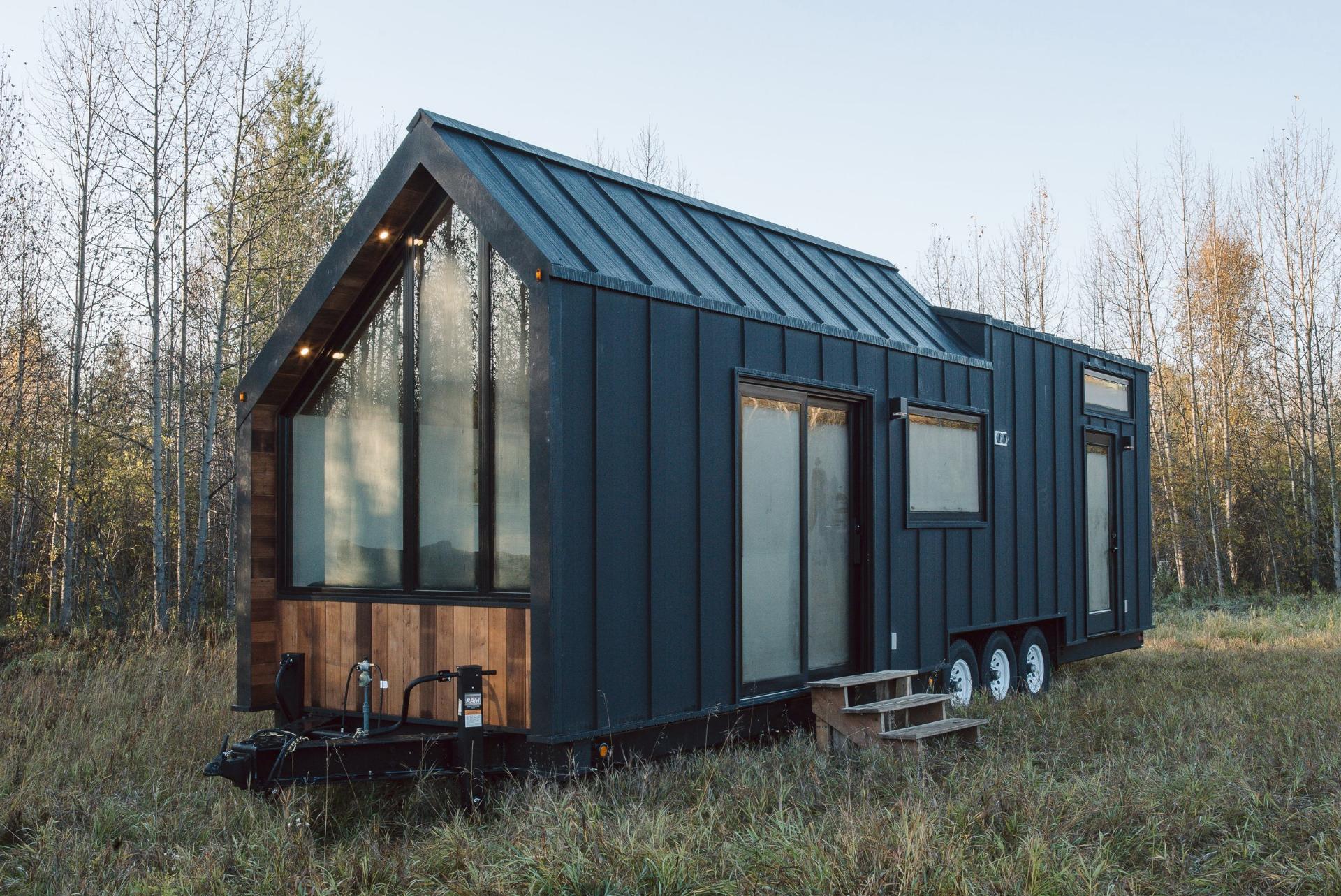 Window Wall and Sliding Glass Door Entry - Halcyon Lux by Fritz Tiny Homes