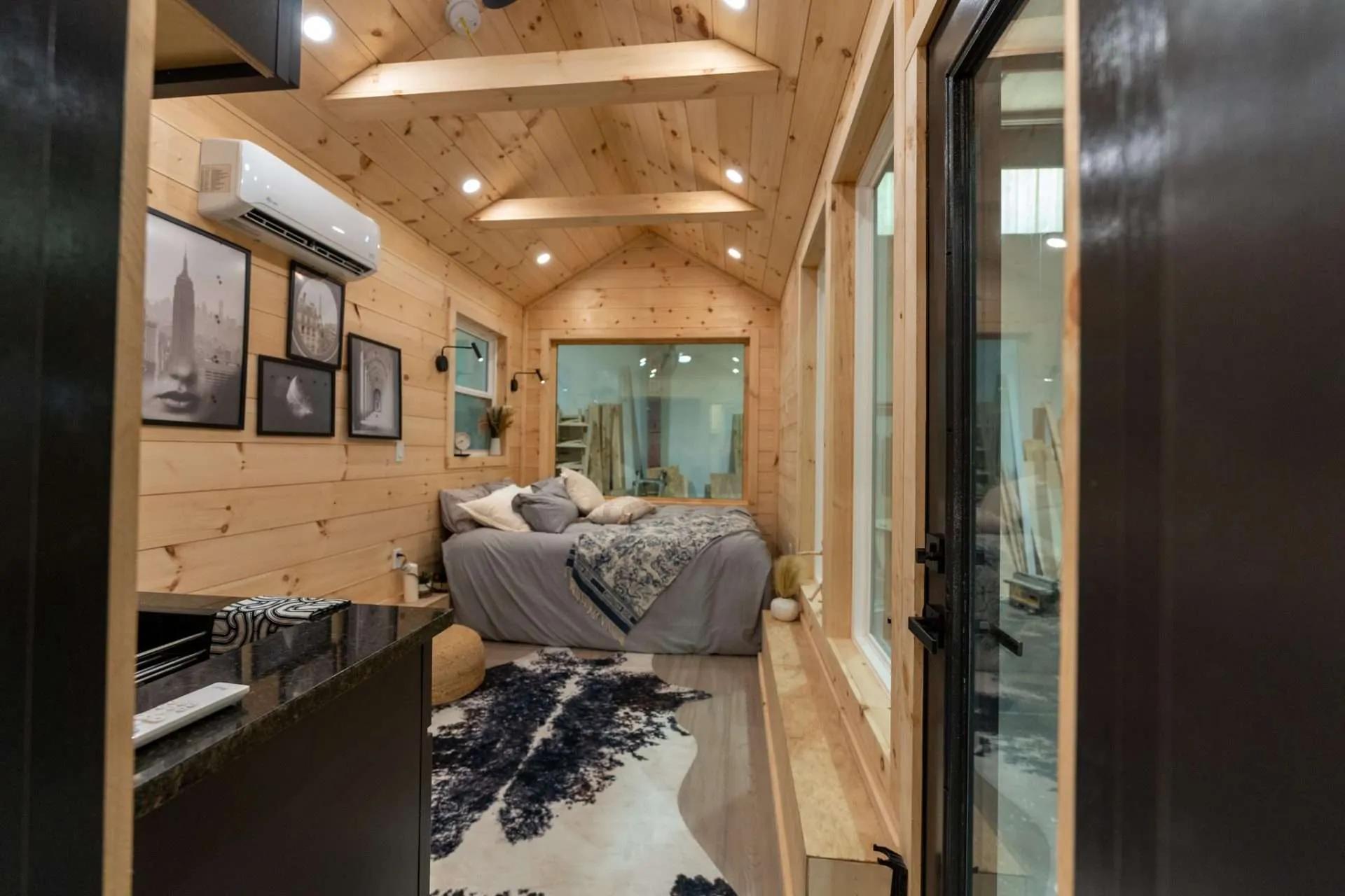 Living Room and Kitchenette - Kemi by Dragon Tiny Homes