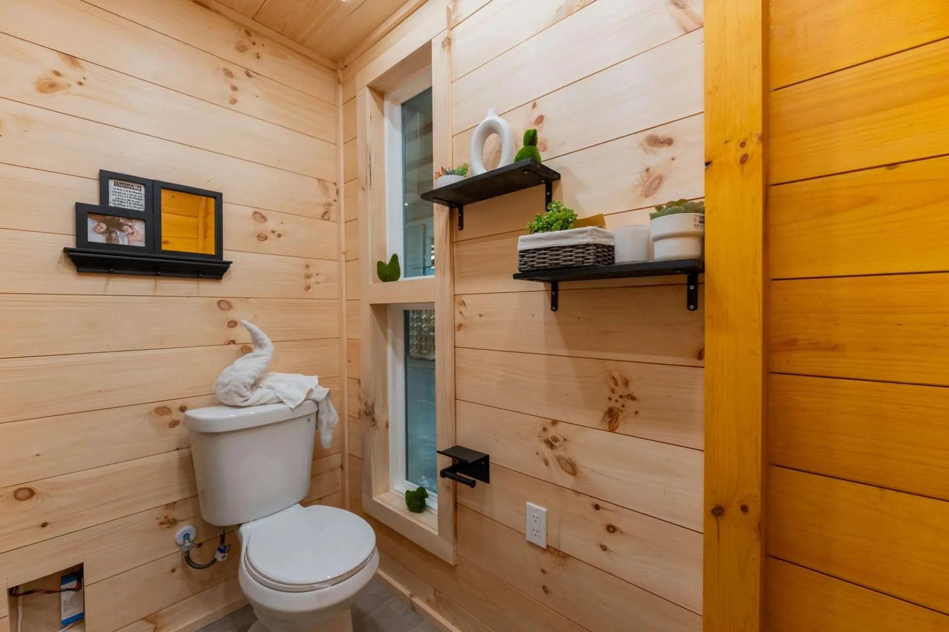 Bathroom with Flush Toilet - Kemi by Dragon Tiny Homes