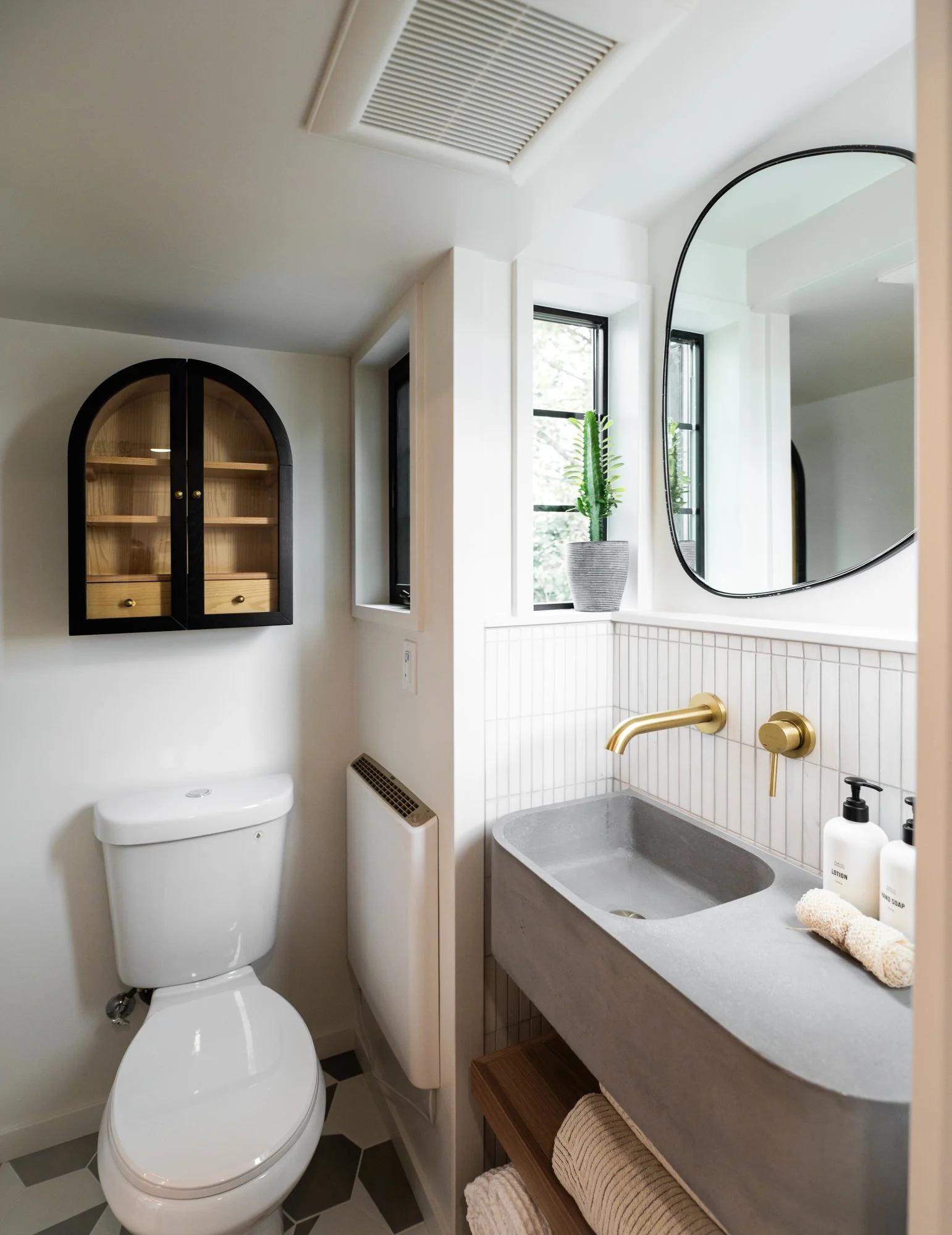 Bathroom with Flush Toilet - Modern Kootenay by Tru Form Tiny