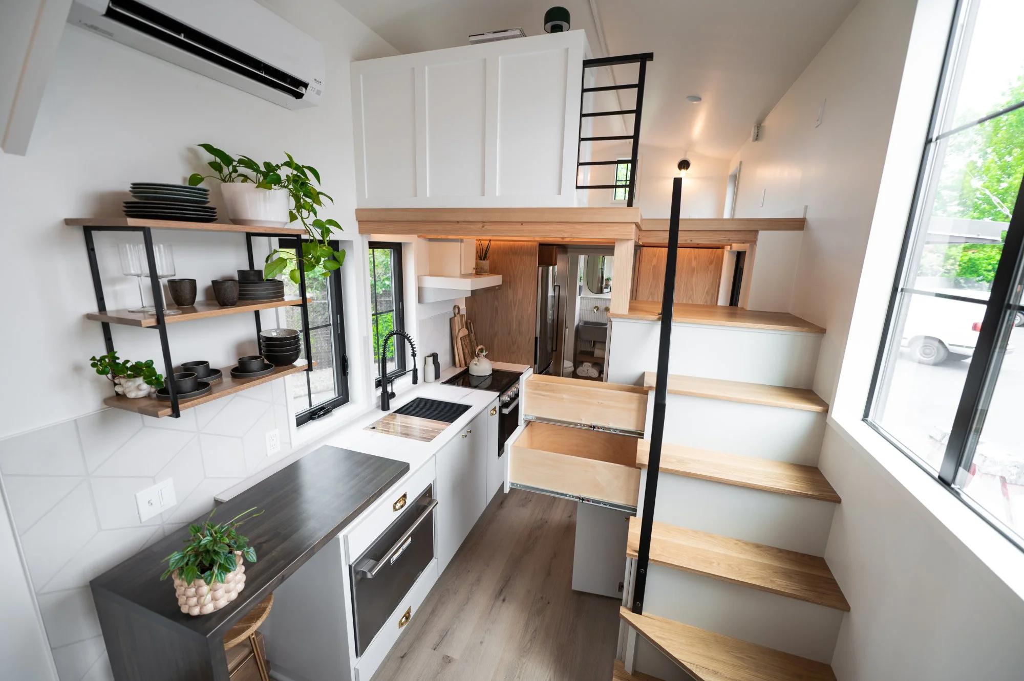 Stairs to Loft - Modern Kootenay by Tru Form Tiny