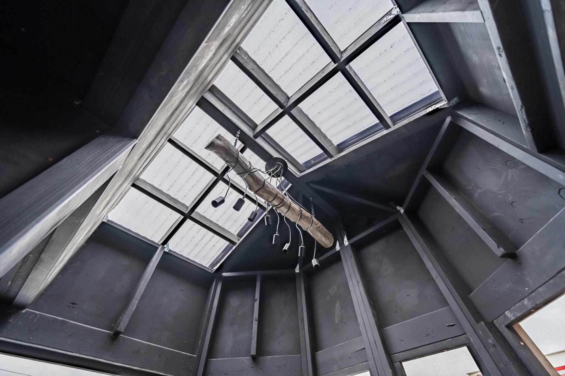 Front Porch Skylight - Sherloak Homes by Acorn Tiny Homes