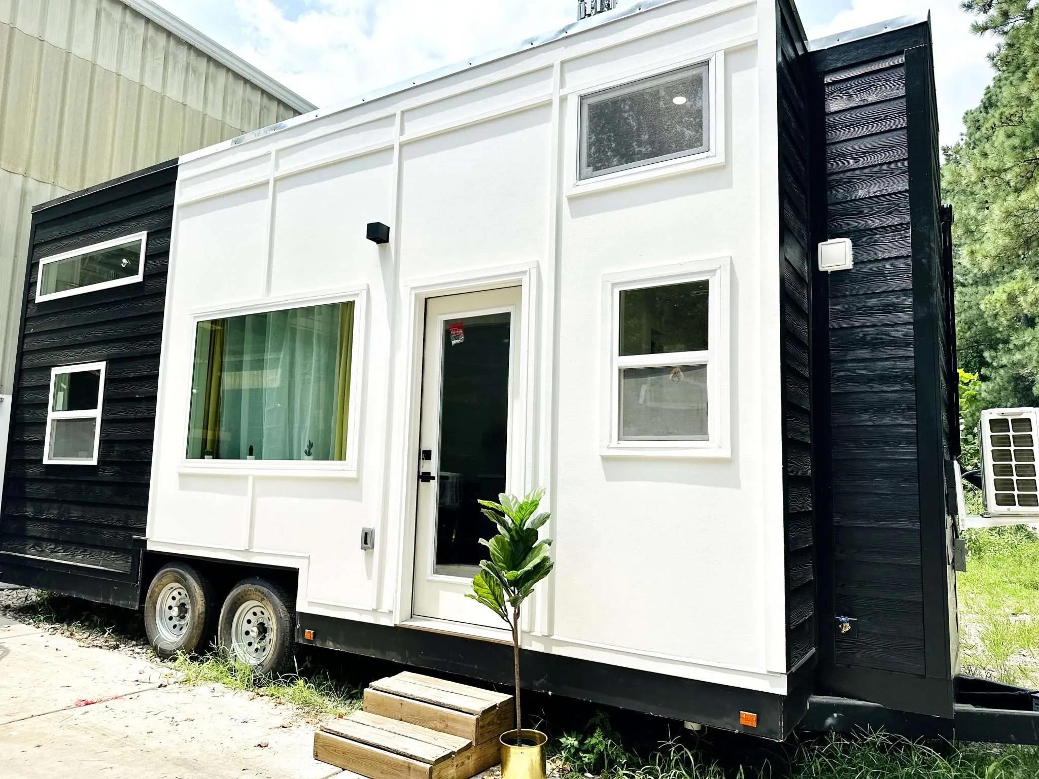 Black and White Exterior - Avalon by Dragon Tiny Homes