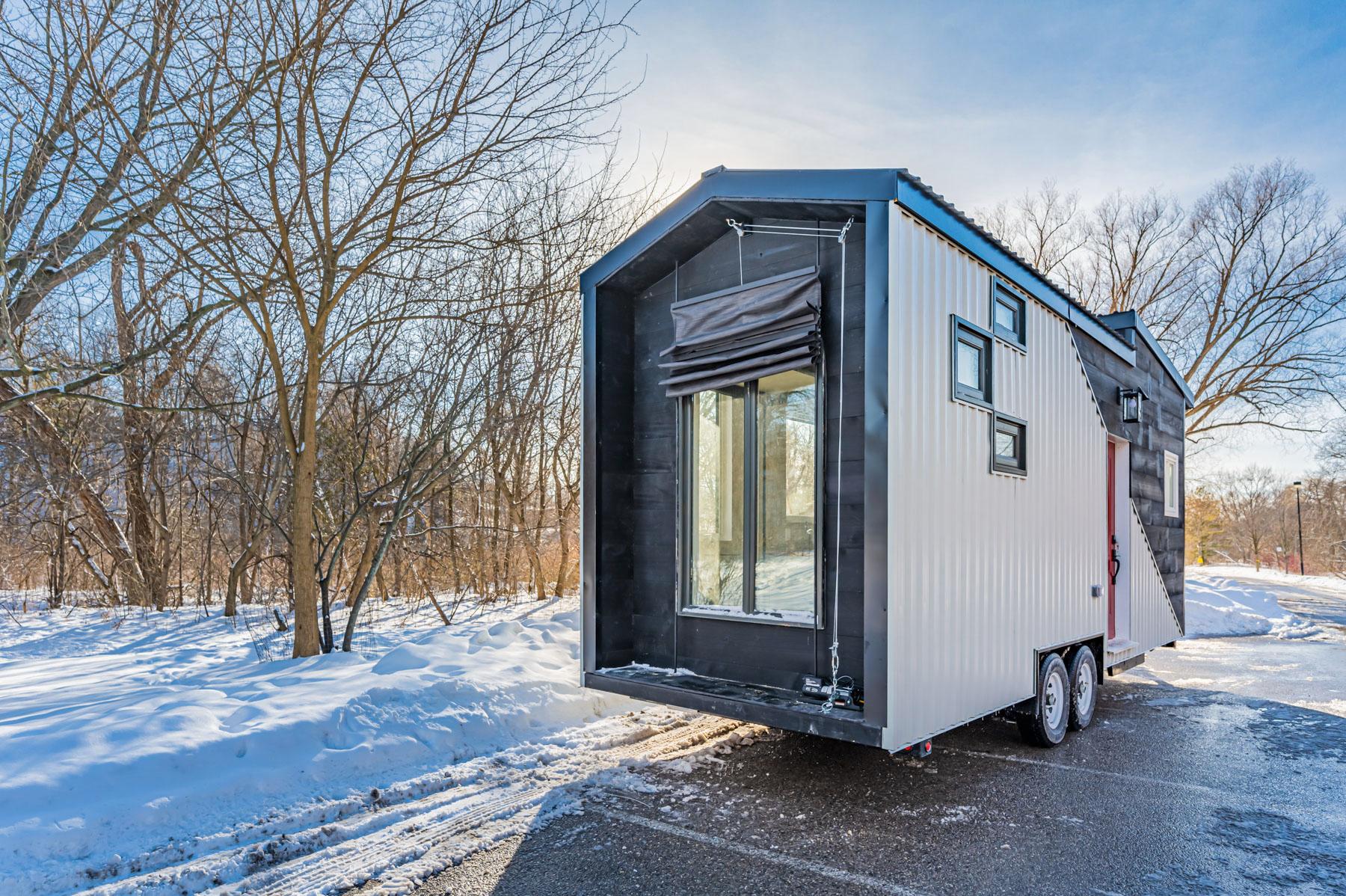 Large Window at End of Tiny House - Elevate by Acorn Tiny Homes