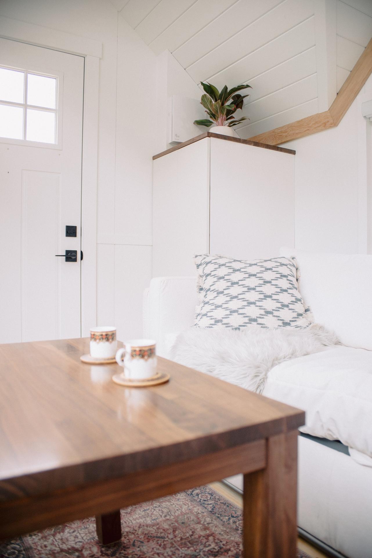 Wooden Coffee Table with Two Mugs - Macdonald by Fritz Tiny Homes