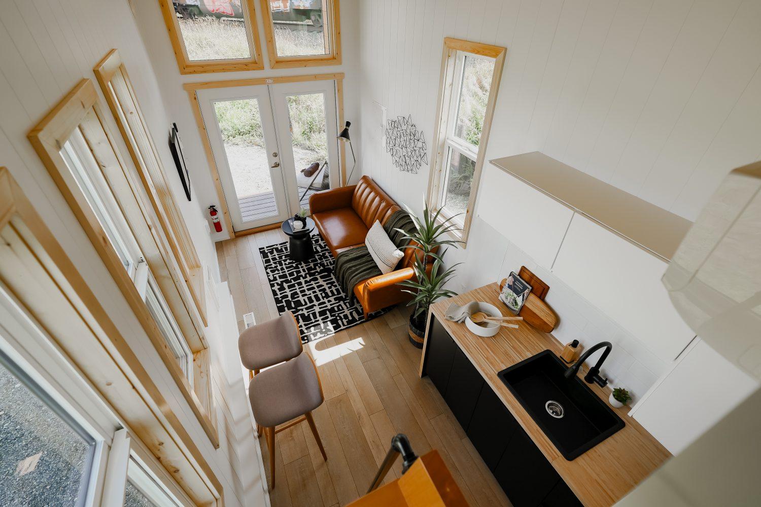 Aerial View of Interior - Onyx 2630 by Mint Tiny House Company