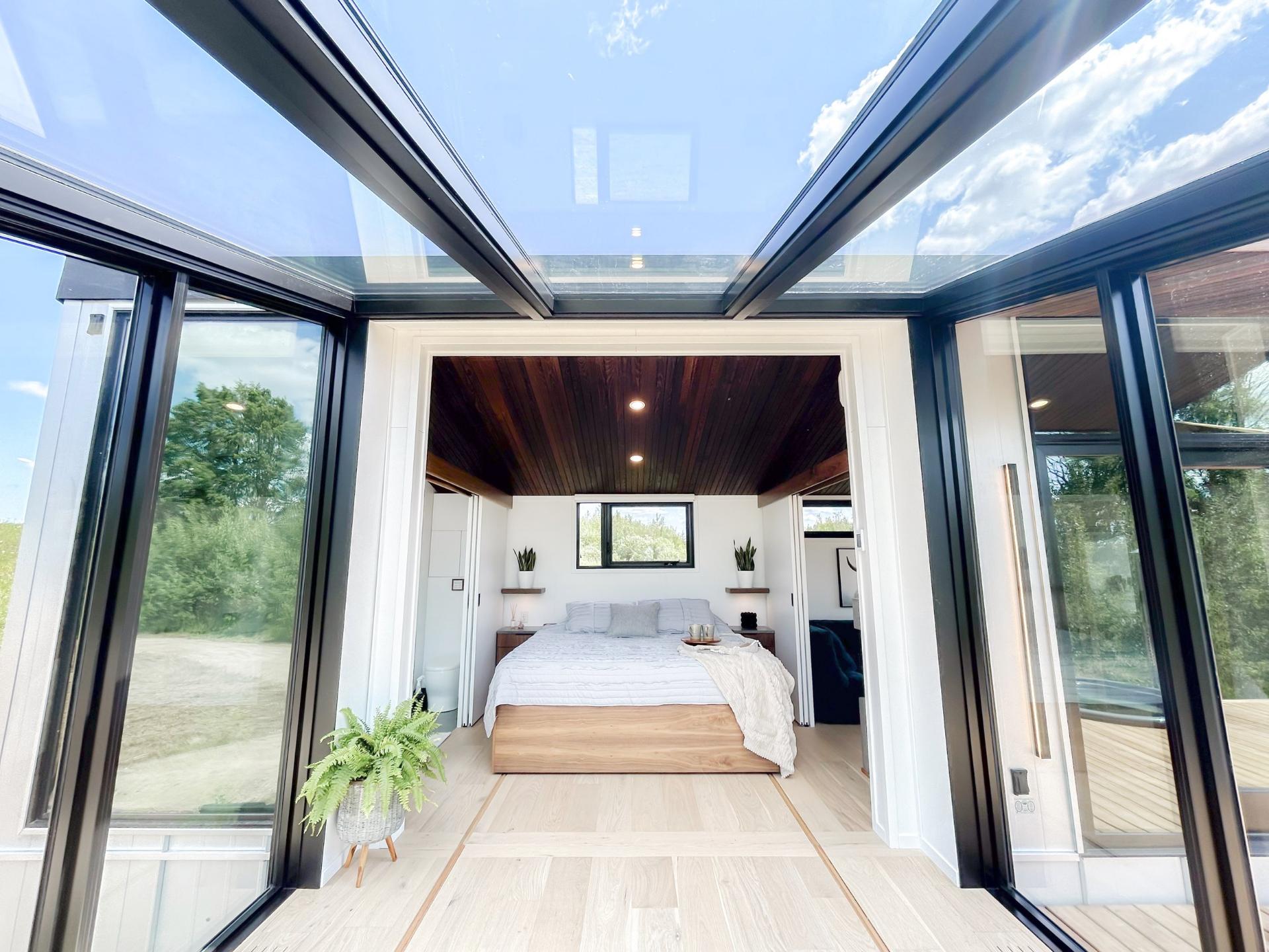 Moon Room Bedroom - Refuge Bay Halcyon Stay by Fritz Tiny Homes