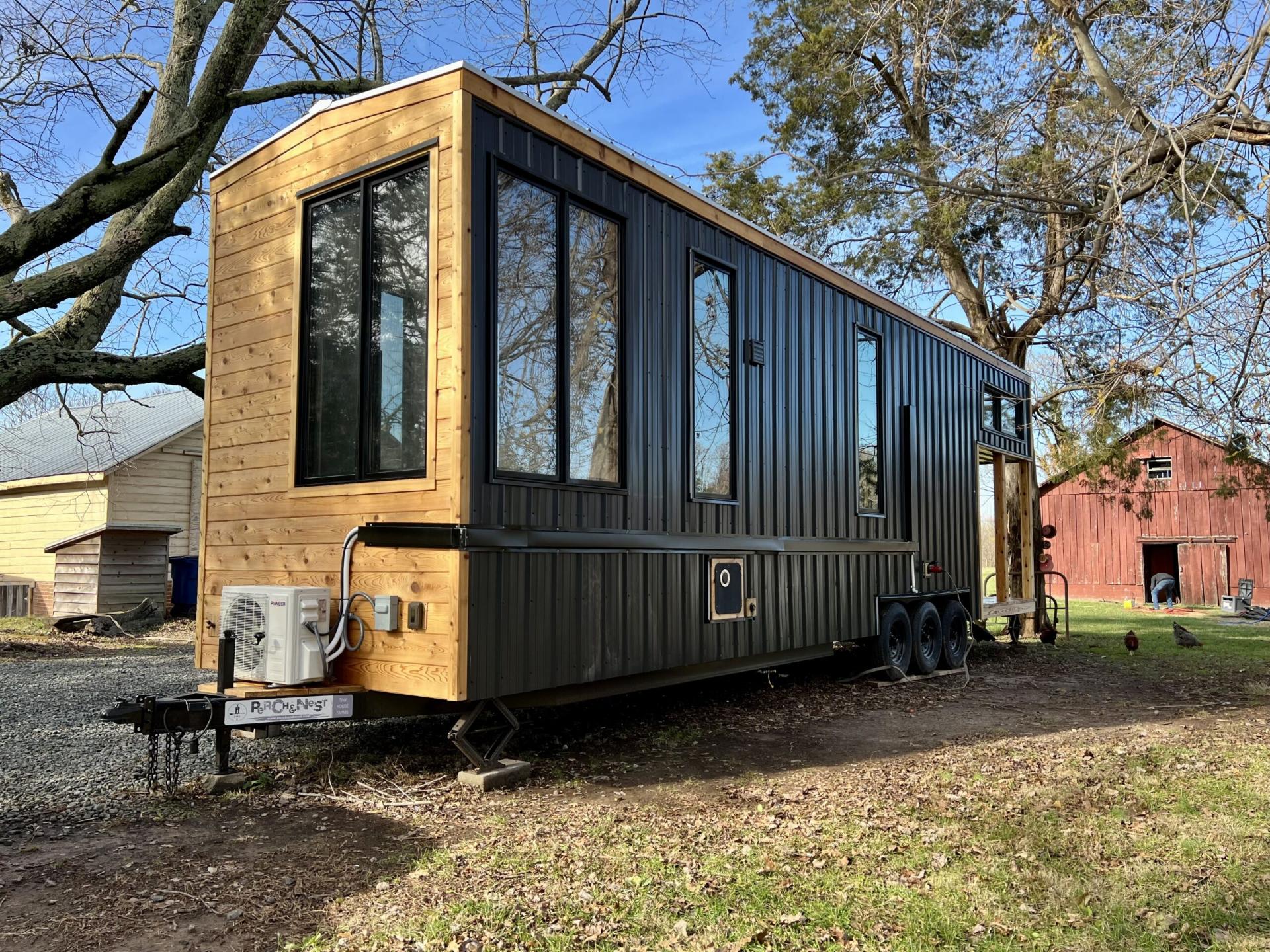 Black Siding with Wood Accents - 2022 Roost36 by Perch & Nest