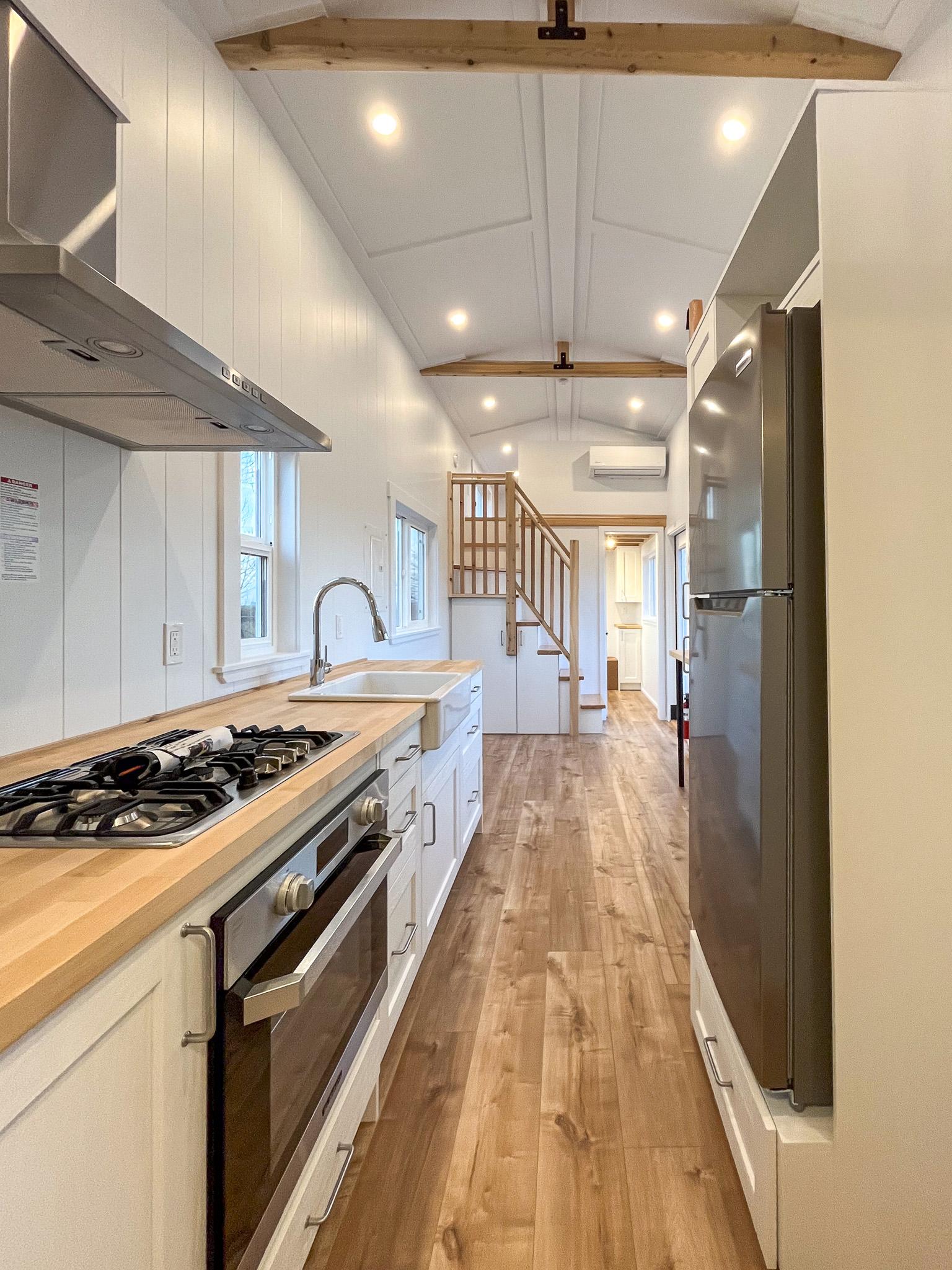 Galley Kitchen - Loft Ruby Edition by Mint Tiny House Company