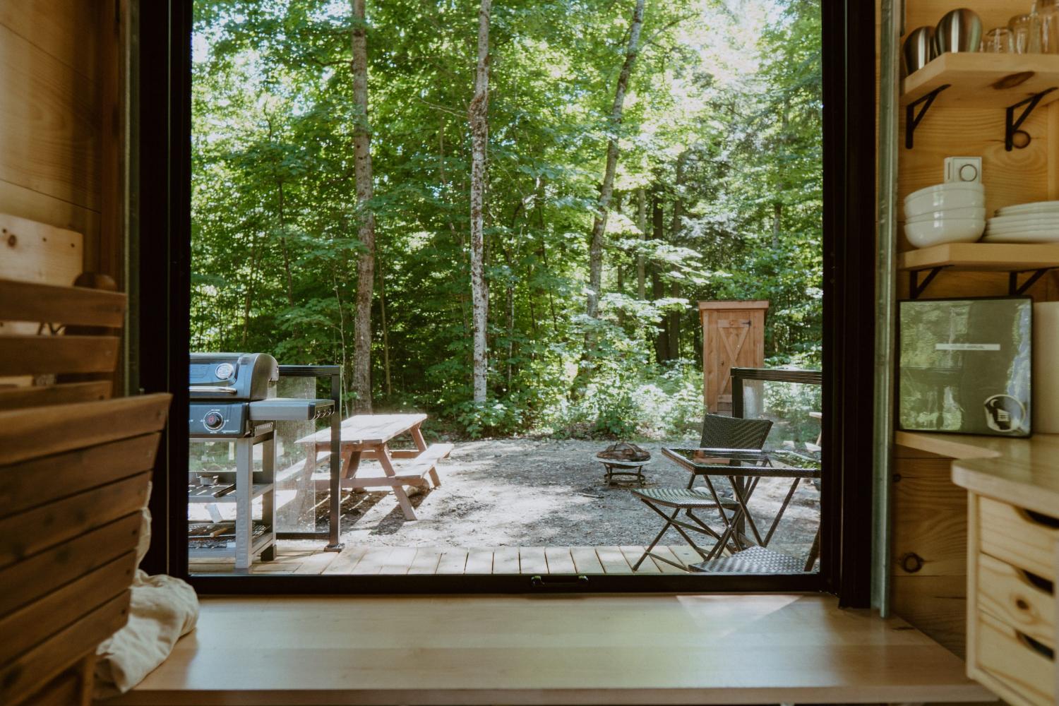 Outside View from Tiny House - Sage by Cabinscape