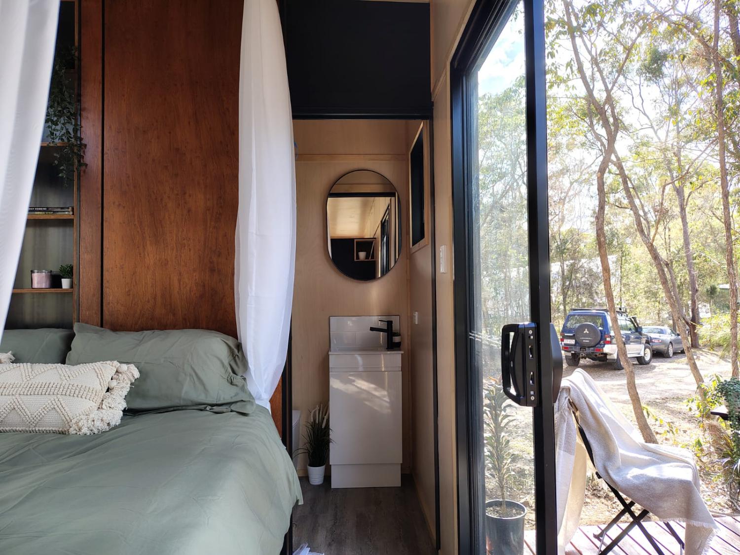 Sliding Door into Bedroom - Wildscape Terra by Tiny Tect