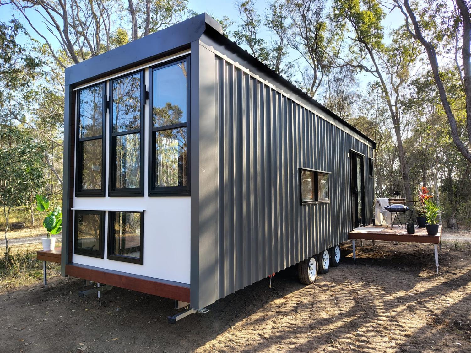 Gray Exterior with Standing Seam Siding - Wildscape Terra by Tiny Tect